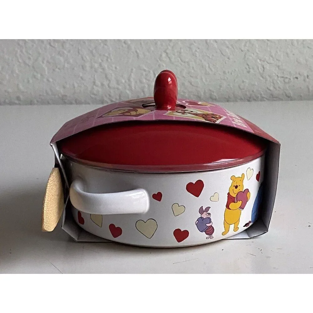 Disney Winnie the Pooh Tigger Piglet Eeyore Valentines Brie Baker & Wood‎ Spoon